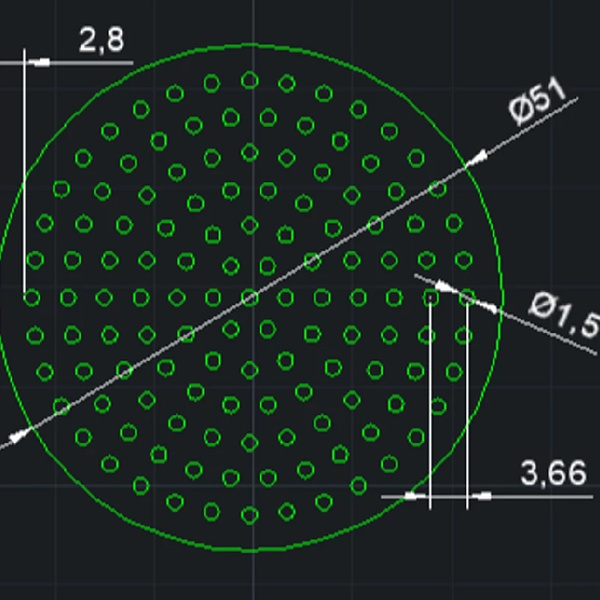 Sitko dyfuzyjne do espresso Puck Screen PSU AVX 51mm - grubość 0,8mm