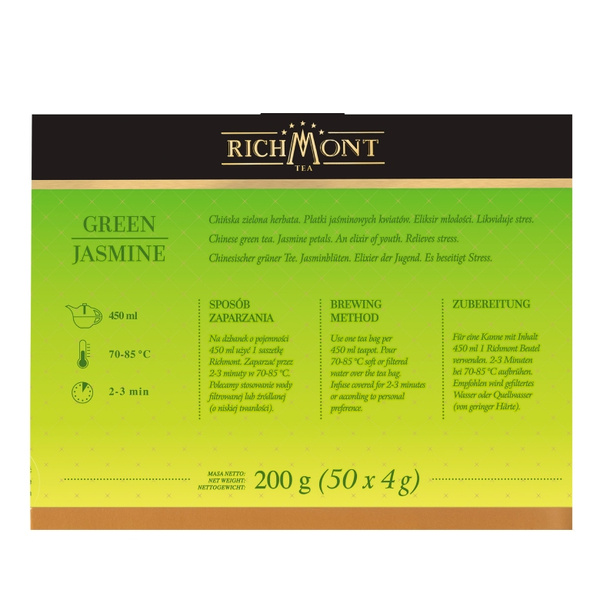 Zielona herbata Richmont Green Jasmine - 50x4g