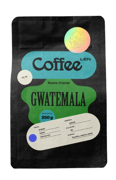 Kawa ziarnista Leń Coffee Gwatemala Nuevo Oriente Filtr 250g