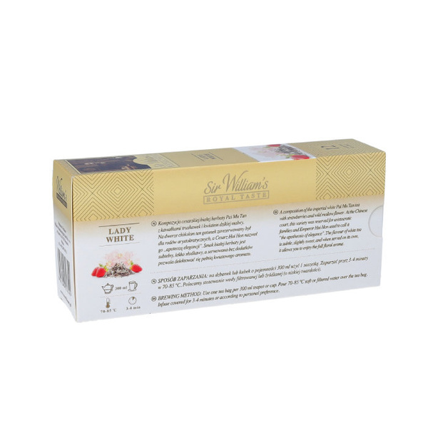 Biała herbata Sir Williams Royal Taste Lady White 12x3g – NIEDOSTĘPNY