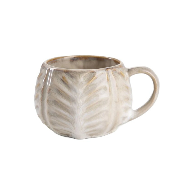 Kubek Homla Almos baryłka ze żłobieniem - Beżowy 380ml - NIEDOSTĘPNY