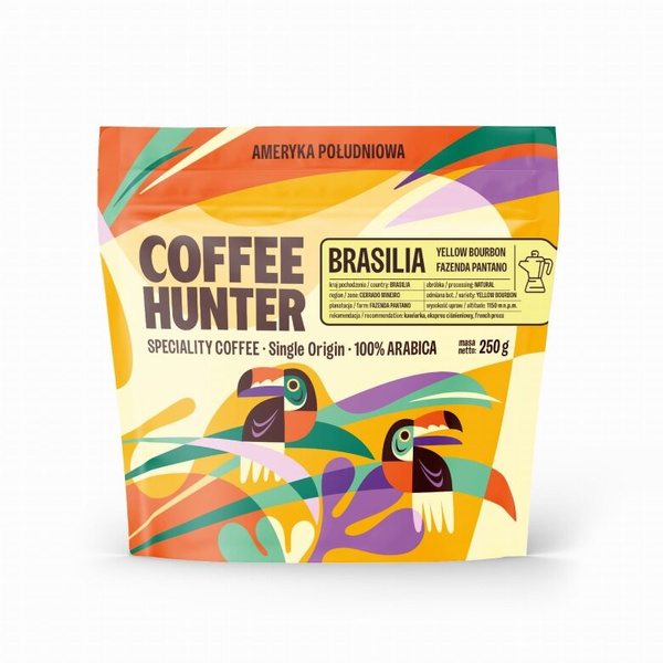 Kawa ziarnista COFFEE HUNTER Brasilia Fazenda Pantano Espresso 250g
