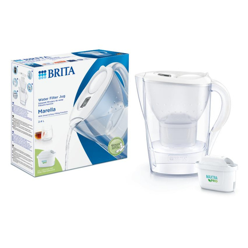 Dzbanek filtrujący BRITA Marella MAXTRA PRO Pure Performance - Biały - opinie w konesso.pl