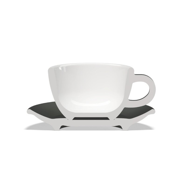 Filiżanka do cappuccino Club House Tulipano 210ml - Czarny mat