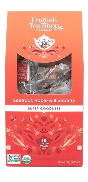Owocowa herbata English Tea Shop Beetroot Apple & Blueberry 15x2g - NIEDOSTĘPNY