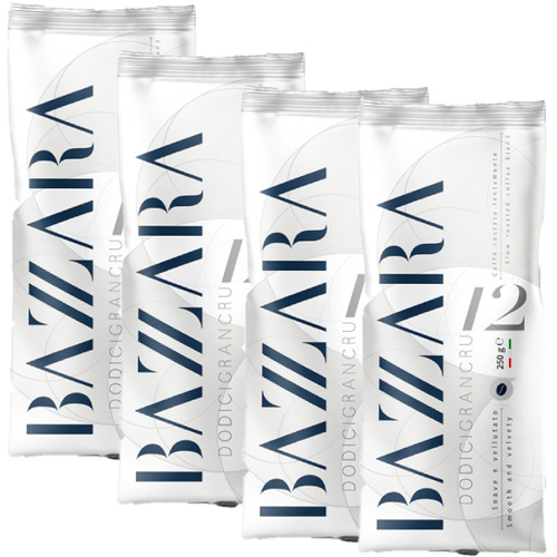 4x Kawa ziarnista Bazzara DODICIGRANCRU 250g