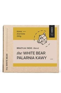 Kawa ziarnista The White Bear Brazylia/Indie 250g - opinie w konesso.pl