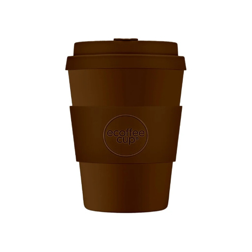 Kubek na wynos Ecoffee Cup Solid Colours Spooky Action 350ml - Brązowy - opinie w konesso.pl
