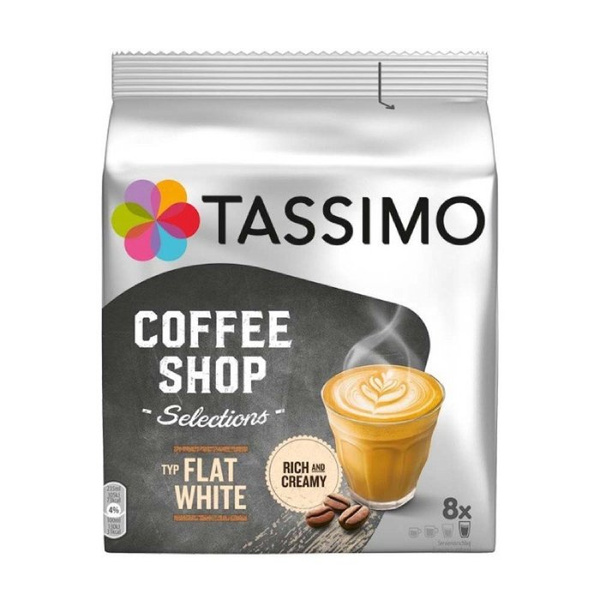 Kapsułki Tassimo Coffee Shop Selections Flat White 8 szt.- NIEDOSTĘPNY