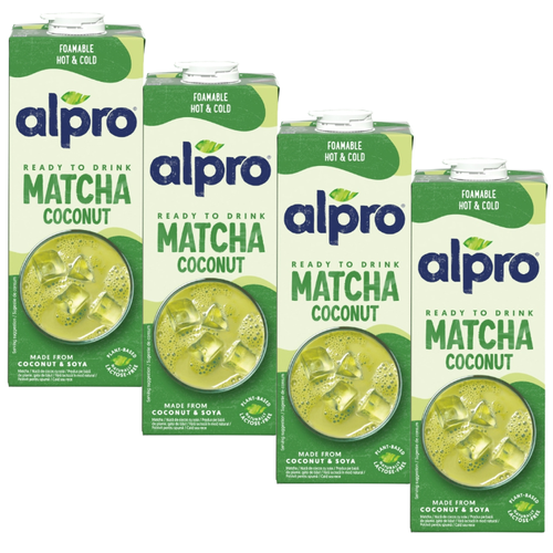 ZESTAW - Napój ALPRO Matcha Ready To Drink 4x1L