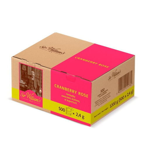 Owocowa herbata Sir Williams Tea Cranberry Rose 500x2,4g