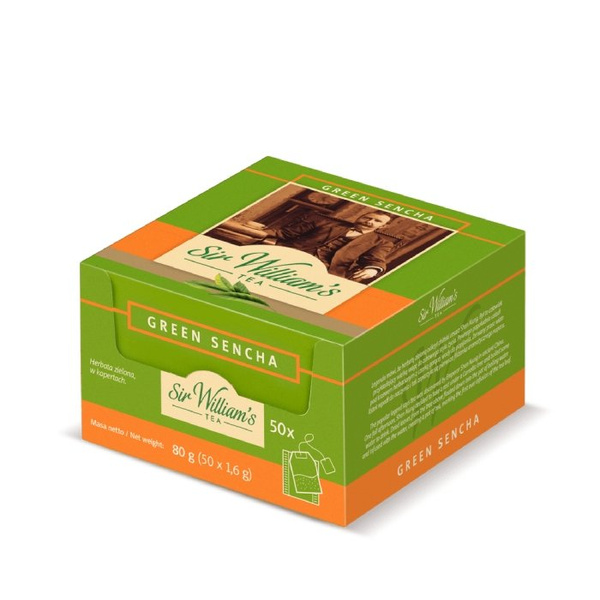 Zielona herbata Sir Williams Tea Green Sencha 50x1,6g