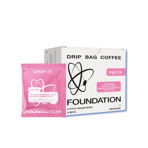 Drip Bag Coffee Foundation Coffee Colombia Passion Fruit 5x12g - opinie w konesso.pl