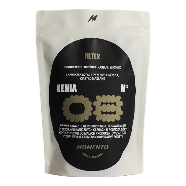 Kawa ziarnista Momento Kenia Nº8 Kariani AB 250g