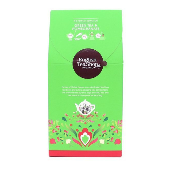 Zielona herbata English Tea Shop Green Tea & Pomegranate 15x2g