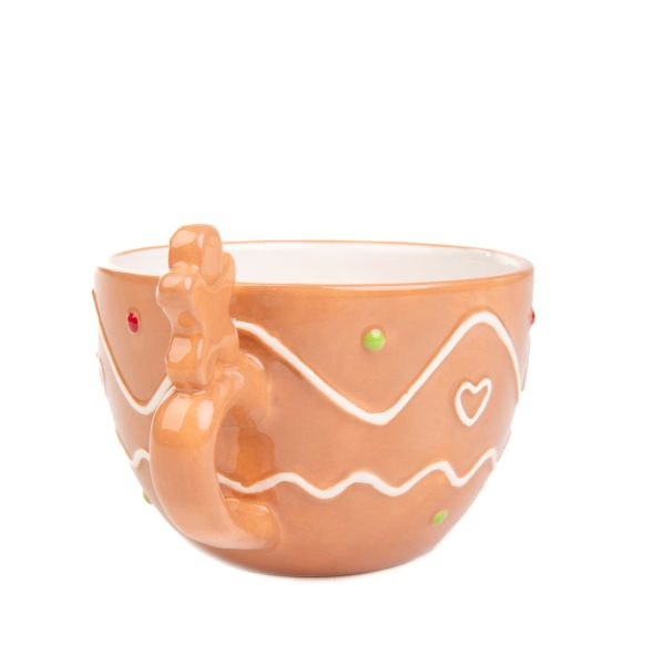 Kubek Świąteczny z uchem Homla BISCOTTO 400ml - Brązowy 