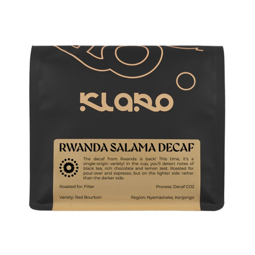 Kawa ziarnista Klaro Rwanda Salama Decaf Omni 250g