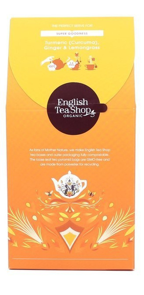 Ziołowa herbata English Tea Shop Turmeric Ginger & Lemongrass 15x2g