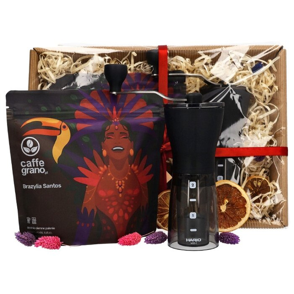 Zestaw prezentowy dla kawowego freaka - Młynek i kawa do espresso