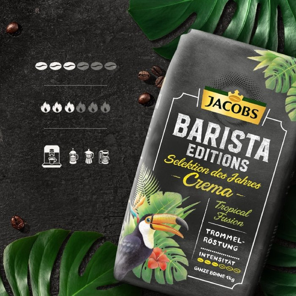 Kawa ziarnista Jacobs Barista Editions Tropical Fusion 1kg - NIEDOSTĘPNY
