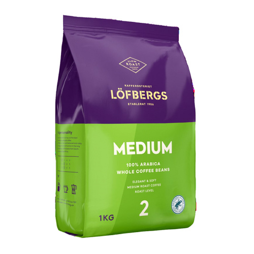 Kawa ziarnista Löfbergs Medium Roast 1kg - opinie w konesso.pl