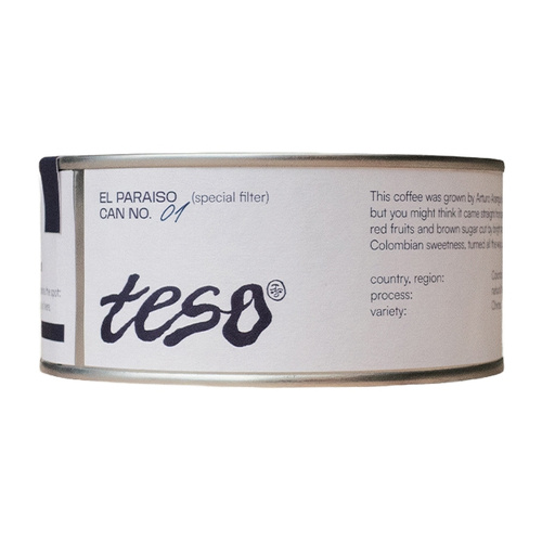 Kawa ziarnista Teso Kolumbia El Paraiso Filtr 125g
