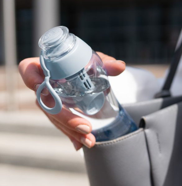 Butelka filtrująca wodę Dafi 0,5 L + filtr węglowy - Szara