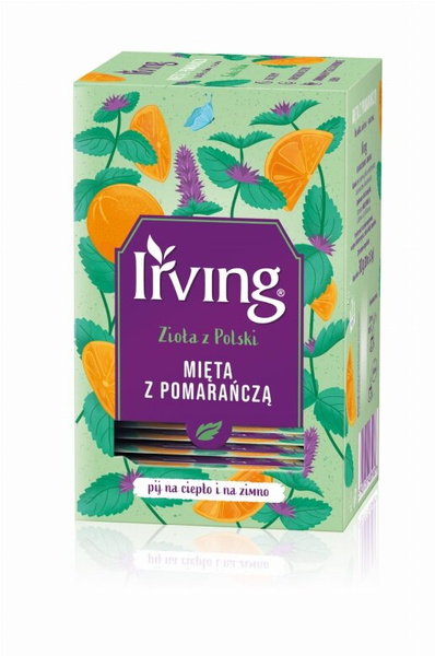 Herbata ziołowa Irving Mięta z pomarańczą 20x1,5g
