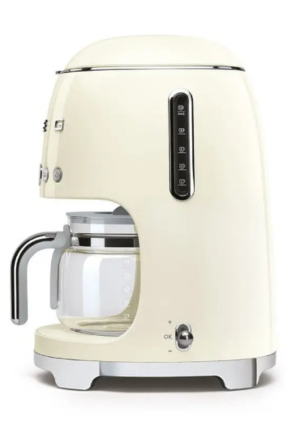 Przelewowy ekspres do kawy Smeg DCF02CREU - Kremowy