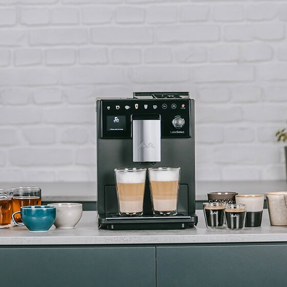 Ekspres do kawy Melitta LatteSelect F63/0-212 - Czarny + GRATIS 2KG KAWY