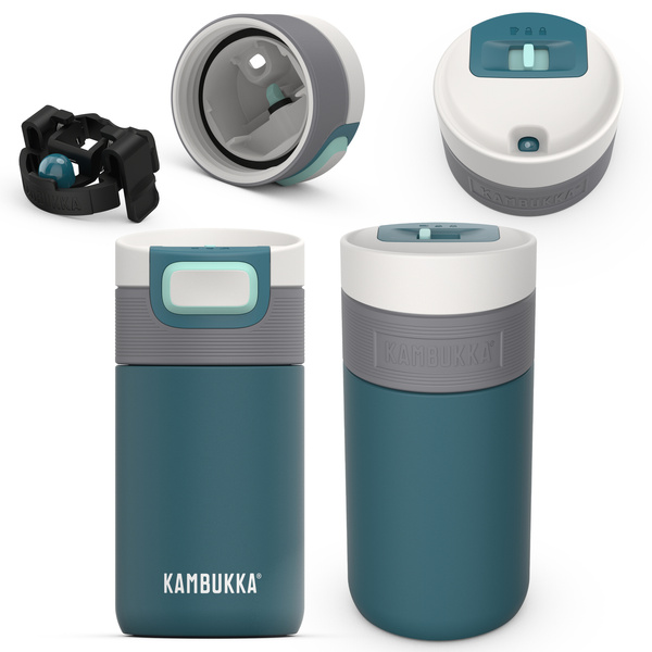 Kubek termiczny Kambukka Etna 300 ml - Deep Teal + GRATIS 9 DRIP BAGÓW
