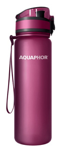 Filtrująca butelka na wodę Aquaphor City 500 ml - Bordowa