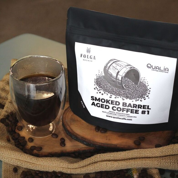 Kawa ziarnista Qualia x Browar Folga Smoked Barrel Aged Coffee No.1 250g - NIEDOSTĘPNY