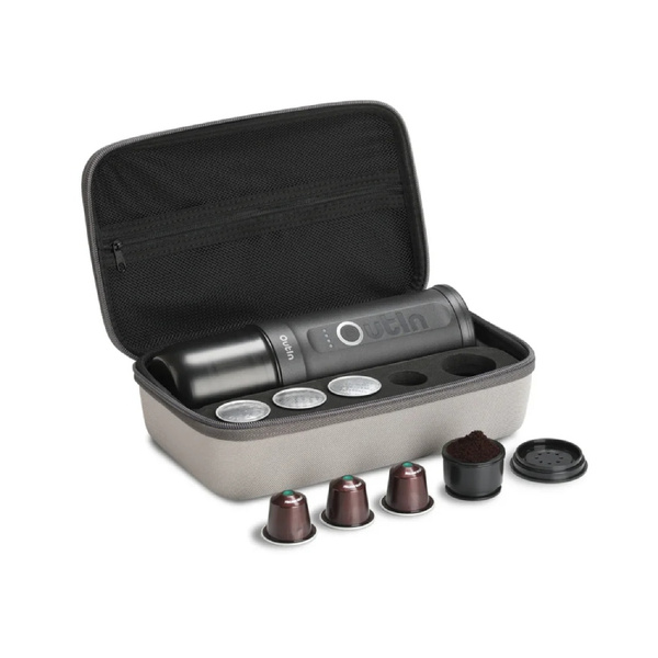 Zaparzacz do kawy z etui OutIn Nano Travel Kit - Space Grey