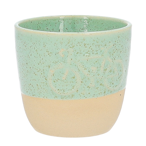 Ceramiczny kubek rower POTPOTSTUDIO - Miętowy 200 ml