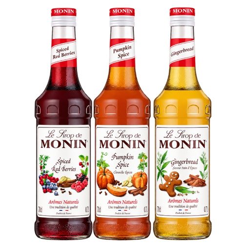 Jesienno-ziomowy zestaw syropów Monin 3x0,7l - Zestaw 1