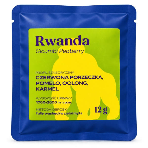 Drip Bag Lokalna Palarnia Kawy Rwanda Gicumbi Peaberry 12g
