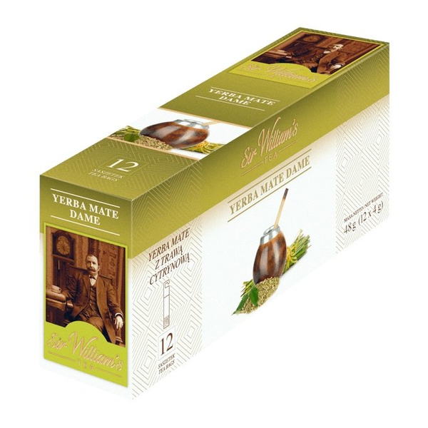 Ziołowa herbata Sir Williams Royal Taste Yerba Mate Dame 12x4g - NIEDOSTĘPNY