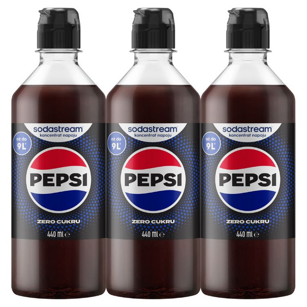 ZESTAW - Syrop SodaStream Pepsi MAX 3x440 ml