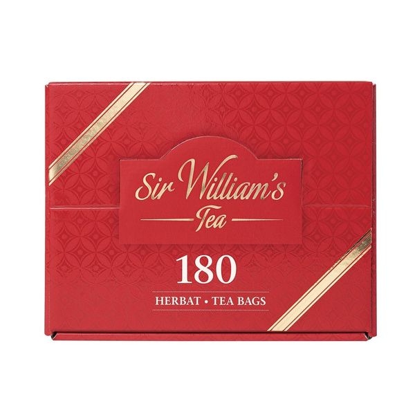 Tekturowy prezenter z herbatami Sir Williams Tea - 180 saszetek