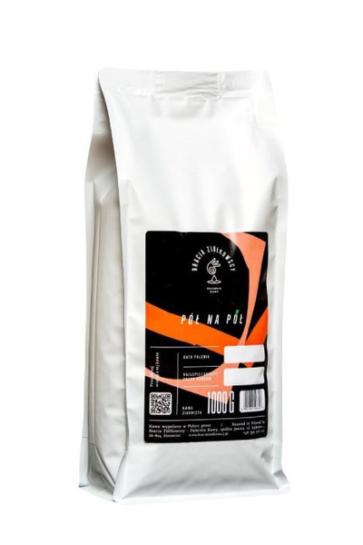 Kawa ziarnista Bracia Ziółkowscy Pół na Pół 1kg - NIEDOSTĘPNY