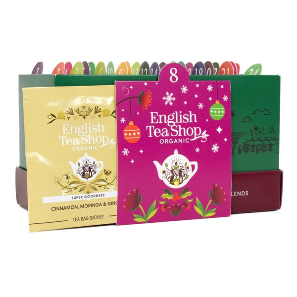 Kalendarz adwentowy z herbatą English Tea Shop GREEN - 25 saszetek