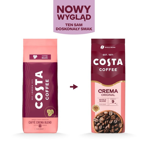 Kawa ziarnista Costa Coffee Crema Original 500g - NIEDOSTĘPNY