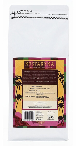 Kawa ziarnista Trip Coffee Kostaryka 1kg