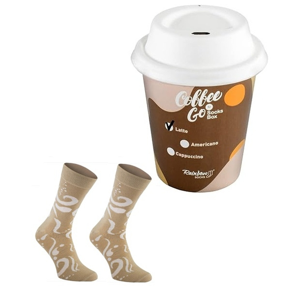 Skarpetki Rainbow Socks - Kawa latte 41-46