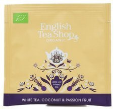 Biała herbata English Tea Shop Premium White Tea Coconut & Passion Fruit 50x2g