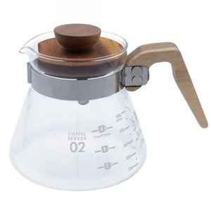 Szklany server z drewnianą rączką AVX RIO V60 600 ml