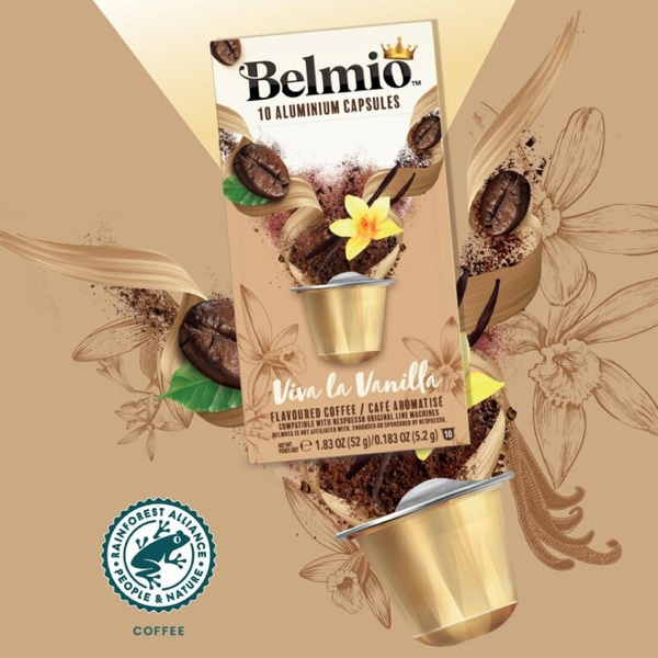 OUTLET - Kapsułki do Nespresso Belmio Viva La Vanilla 10 sztuk