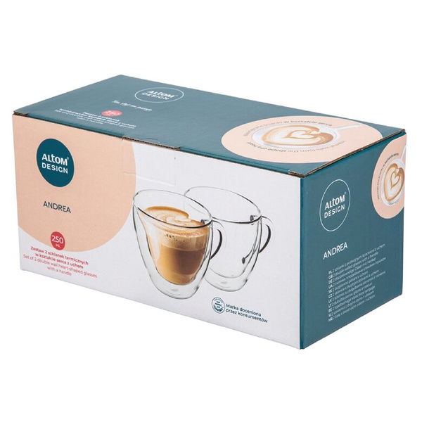 Zestaw kubków termicznych z sercem Altom Andrea 250ml - 2 szt. – NIEDOSTĘPNY