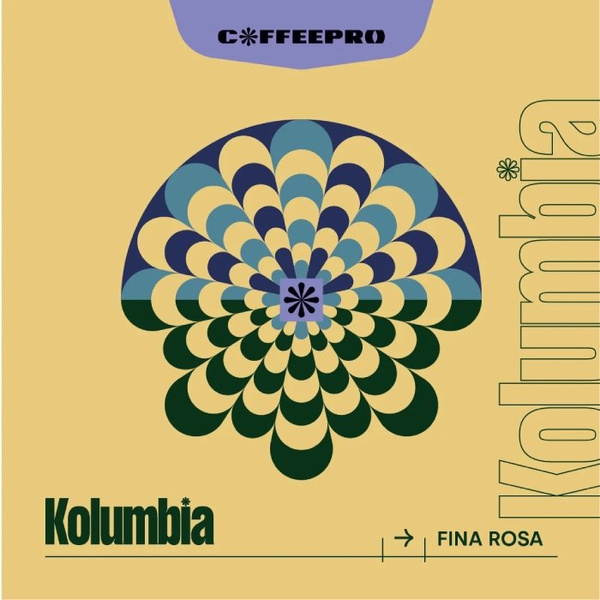 Kawa ziarnista CoffeePro Kolumbia Fina Rosa 250g - NIEDOSTĘPNY